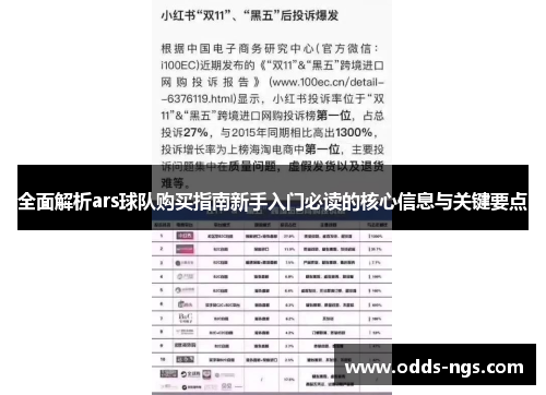 全面解析ars球队购买指南新手入门必读的核心信息与关键要点